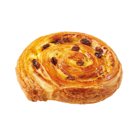 Pain aux raisins au beurre fin Les Savoureux cru 105 g