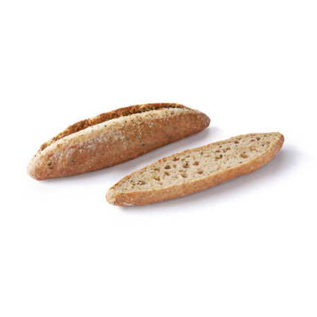 Baguettine céréales et graines précuit sur sole Les Gourmerts 120 g