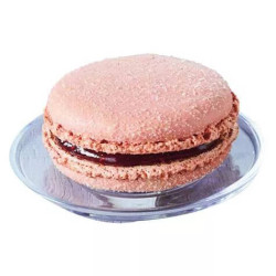 Macaron framboise avec décor sucre 55 g