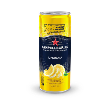 Boisson pétillante au jus de citron San Pellegrino Limonata slim 33 cl