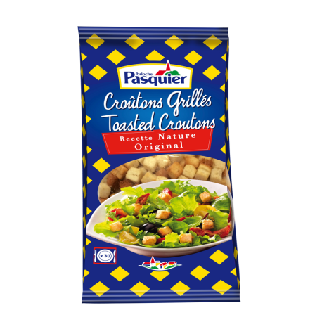 Croûtons cubiques grillés nature 500 g