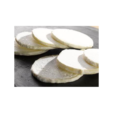 Fromage de chèvre affiné en tranches diamètre 60 mm 13 g IQF 1,10 kg