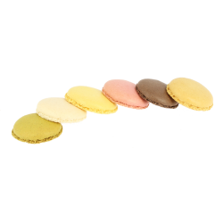 Assortiment de petites coques de macaron colorées D 39 mm x 24