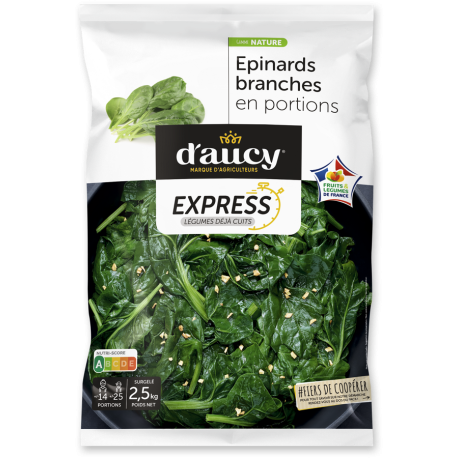 Épinards en branches cuits CEE2 2,5 kg