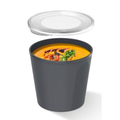 Couvercle transparent pour pot réemployable 480 ml