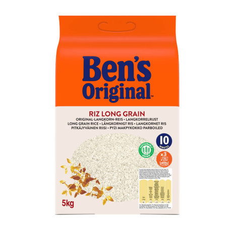 Riz long grain cuisson rapide 5 kg