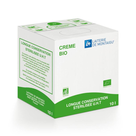 Crème UHT 30 % MG BIO10 L