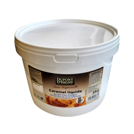 Caramel liquide au lait frais d'Isigny et à la fleur de sel de Guérande 3 kg