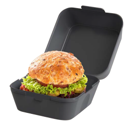 Boite burger XL réemployable 125 x 125 x 102 mm