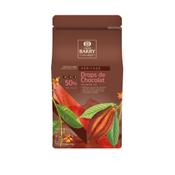 Chocolat noir 50% cacao en gouttes 1 kg