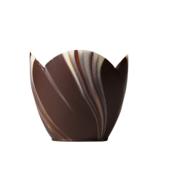 Coupe chocolat marbré tulipe 70 mm x 36