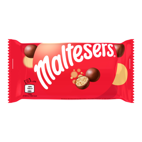 Maltesers bonbon enrobé de chocolat lait fourage croquant 37 g