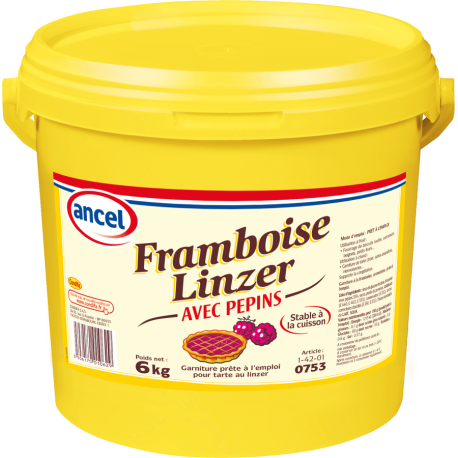 Fourrage framboise linzer avec pépins x 6 kg