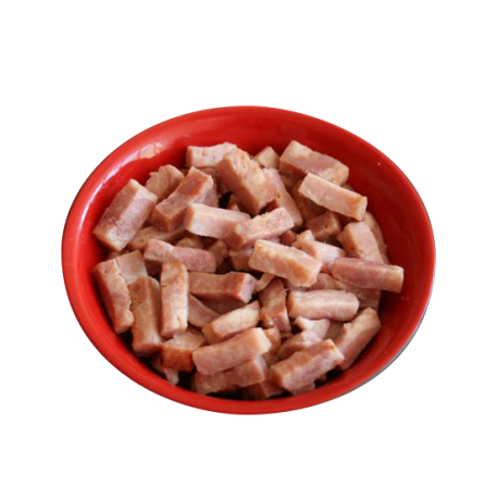 Lardon cru fumé 8 x 8 x 25 IQF 1 kg