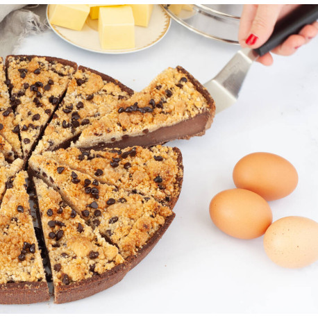 Flan chocolat et cookie cuit prédécoupé D 27 cm 1.950 kg