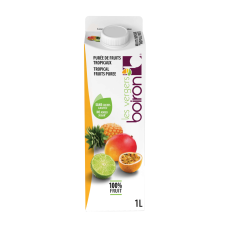 Purée de fruits tropicaux pasteurisée non sucrée 1 Litre