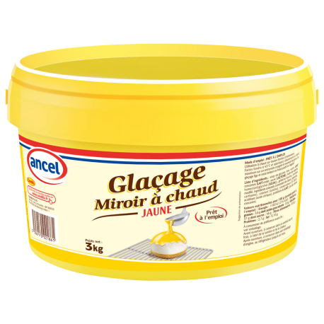 Glaçage miroir à chaud jaune 3 kg