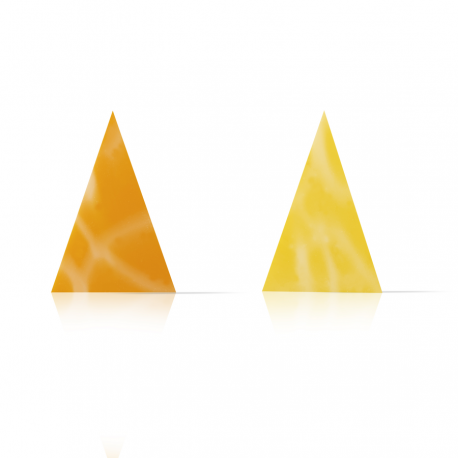 Décor diablo triangle orange et jaune 290 pièces 52x32mm