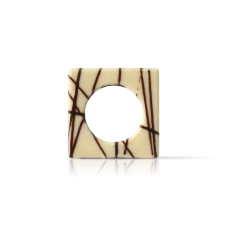Décor Créa'choc carré lait et blanc 148 pièces 46x46mm