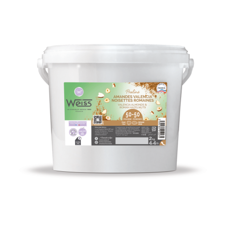 Poudre Praliné amandes noisettes 50-50 x 2 kg