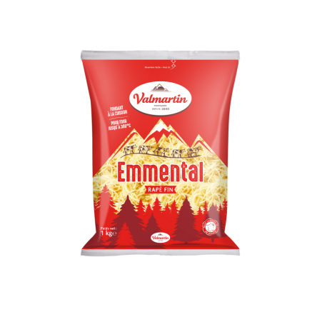 Emmental râpé fin 45 % MG 1 kg