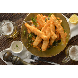 Filet de cabillaud fish and chips Tenders préfrit 50 g 3 kg
