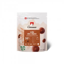 Chocolat de couverture lait des alpes 35% cacao UTZ 1.5 kg