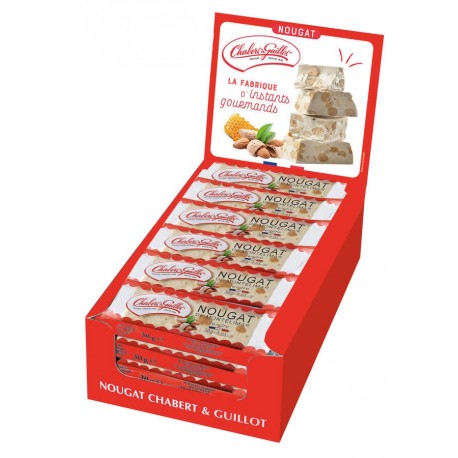 Présentoir 24 barres nougat de Montélimar 30g