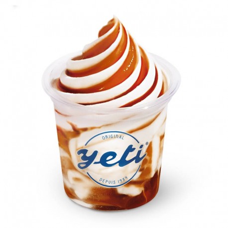 Sundae Glace vanille avec coulis caramel YETI 12 x 75g