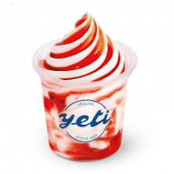 Sundae Glace vanille avec coulis de fraise YETI 12 x 75g