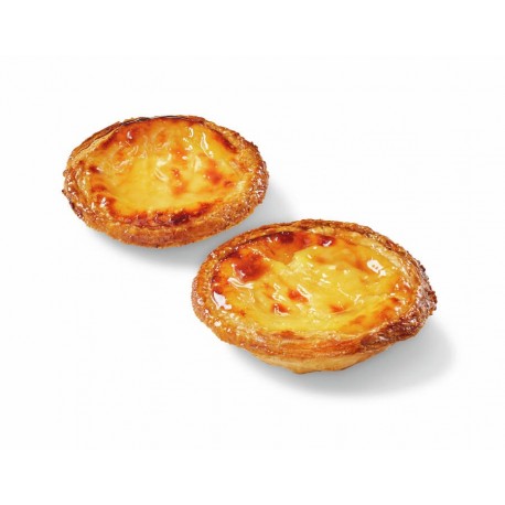 Patisserie prêt à cuire à la crème d'oeuf et pâte feuilletée Pastel de Nata 60 g