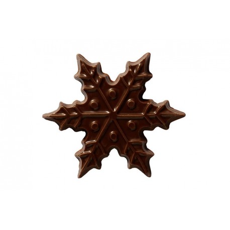 Décor flocon chocolat noir 270 pièces