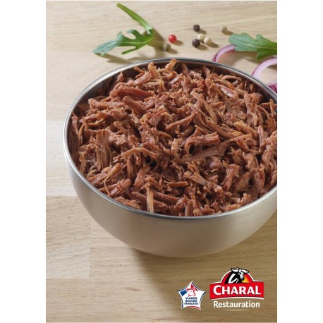 Effiliché de boeuf cuit VBF IQF 1 kg