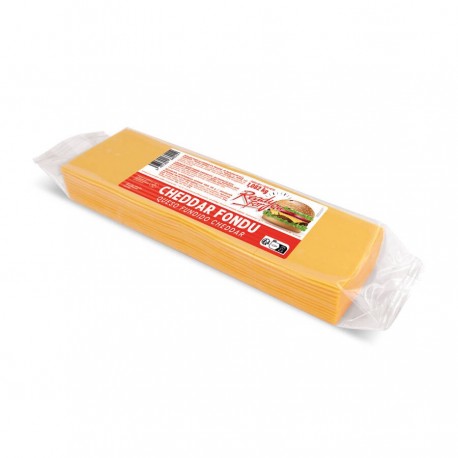 Cheddar fondu 51% 76x76mm 88 tranches