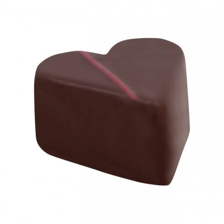 Bonbon de chocolat noir coeur saveur fruits des bois 1.5kg