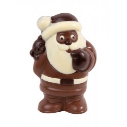 Moulage en chocolat lait décoré père noël ourson 140 g