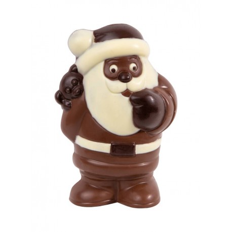 Moulage en chocolat lait décoré père noël ourson 140 g
