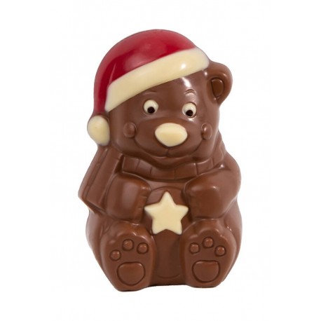 Moulage en chocolat lait décoré ourson étoile 90 g