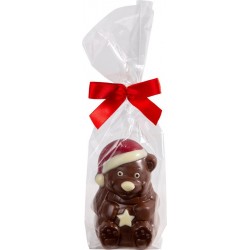 Moulage en chocolat lait décoré ours étoile en sachet 90g