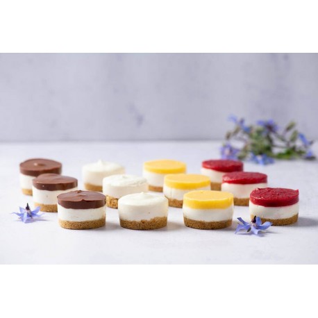 Assortiment de mini cheesecakes végans 30 g