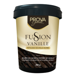 Beurre de cacao à l'extrait de vanille gamme fusion 450 g 