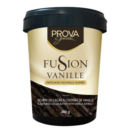 Beurre de cacao à l'extrait de vanille gamme fusion 450 g 