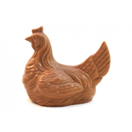 Moulage poule chocolat lait 12.5 cm 120 g
