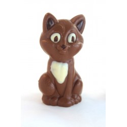 Moulage gribouille le chat chocolat lait 9 cm 80 g