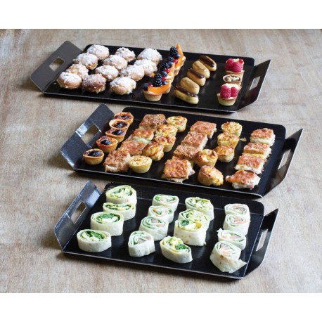 Plateau traiteur noir 34 x 25 cm x 25