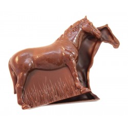Moulage cheval pursan chocolat noir12 cm 110 g