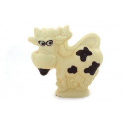 Moulage marguerite la vache chocolat blanc 15 cm 180 g