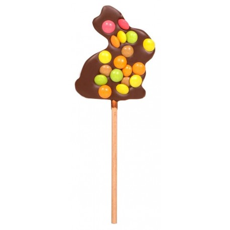 Sucette lapin 6,5CM au chocolat au lait 25 g