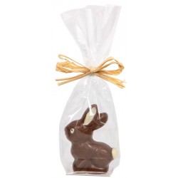 Moulage en chocolat lait petit lapin perlin en sachet 45g