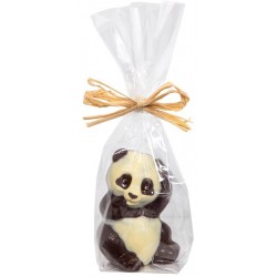 Moulage en chocolat noir panda en sachet 90g